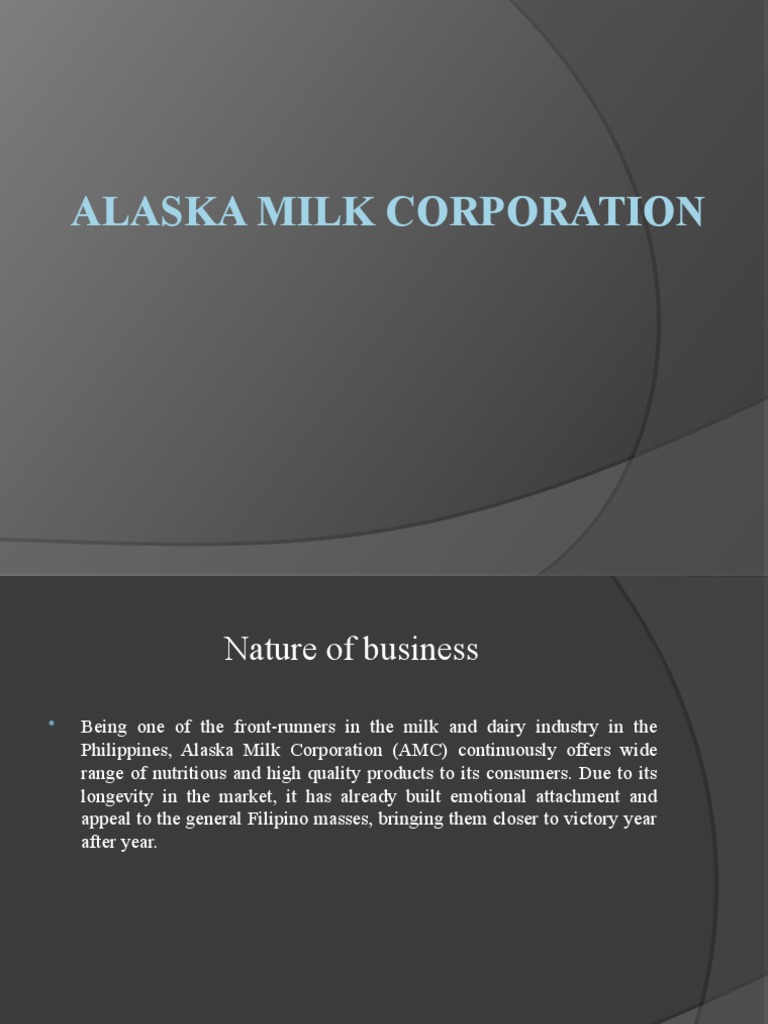 Alaska Milk Corporation PDF Milk Foods