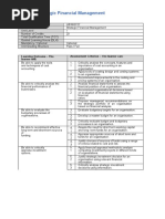 Unit 05: Strategic Financial Management: Learning Outcome - The Learner Will: Assessment Criterion - The Learner Can