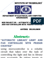 Automatic Library Light and Fan Controller With Person Counter Power Point