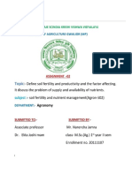 Define Soil Fertility and Productivity and Factor Affecting Them