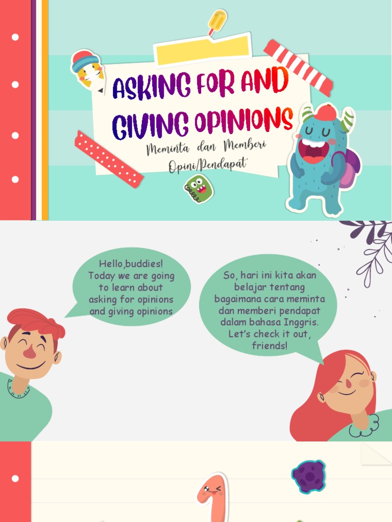 Materi 3 Asking For And Giving Opinions Pdf