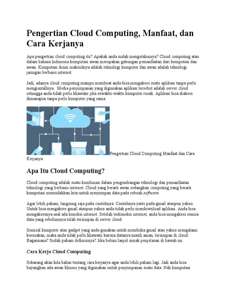 Pengertian cloud computing pdf