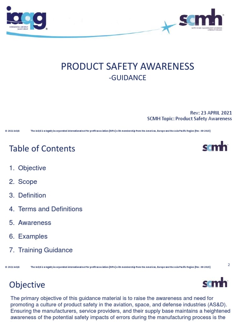 Product Safety Awareness Guidance 23APR2021 3.9.2 PDF Apollo 1
