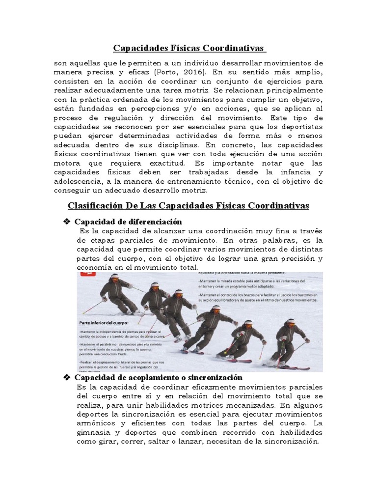 Capacidades Físicas Coordinativas | PDF | Ritmo | Deportes