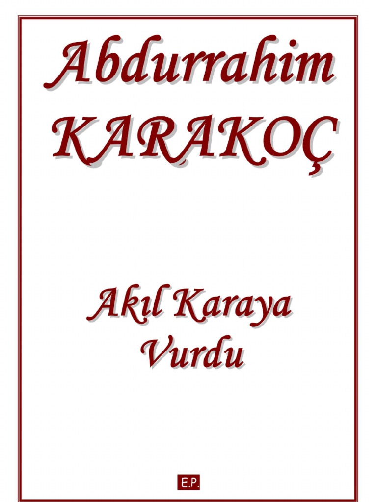 Biraz Da Kitaplar Seni Okusun Lyrics And Music By Abdurrahim Karakoc Arranged By Nurullahrahat