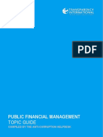 Public Financial Managment Topic Guide - by Transparency International
