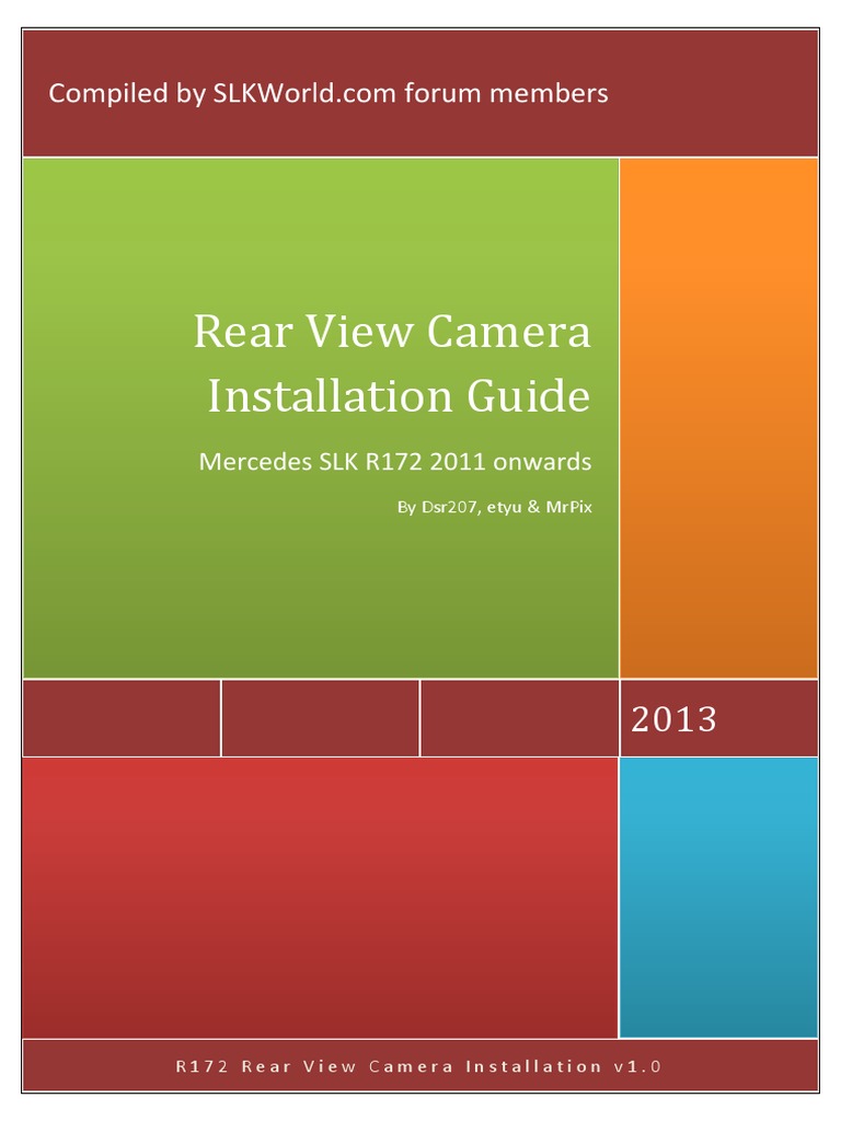 SLK R172 Rear View Camera Installation Guide | PDF | Camera ...