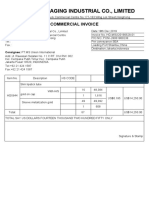 Commercial Invoice HG MSU20190628 01