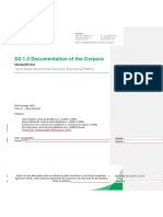 D2.1.2. ModelWriter - Documentation of the Corpora