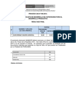 Proceso CAS 060-2014 FONCODES - Juan Enrique Valdera