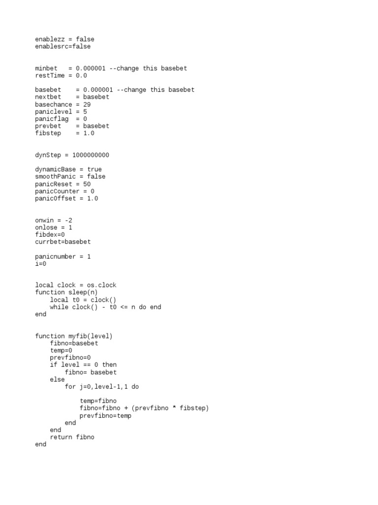 Dicebot Script Configuration Guide | PDF | Nature