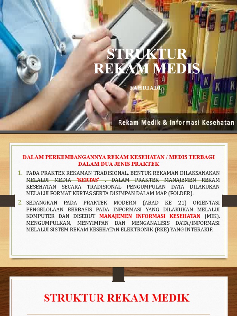 Struktur Rekam Medis dalam Kesehatan | PDF | Sains & Matematika