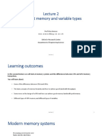 Different Memory and Variable Types on CPUs and GPUs