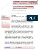 Role of Dipeptidyl Peptidase-Iv (Dpp-4) Inhibitor in The Management of Type 2 Diabetes