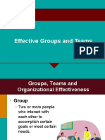 Effective Groups and Teams