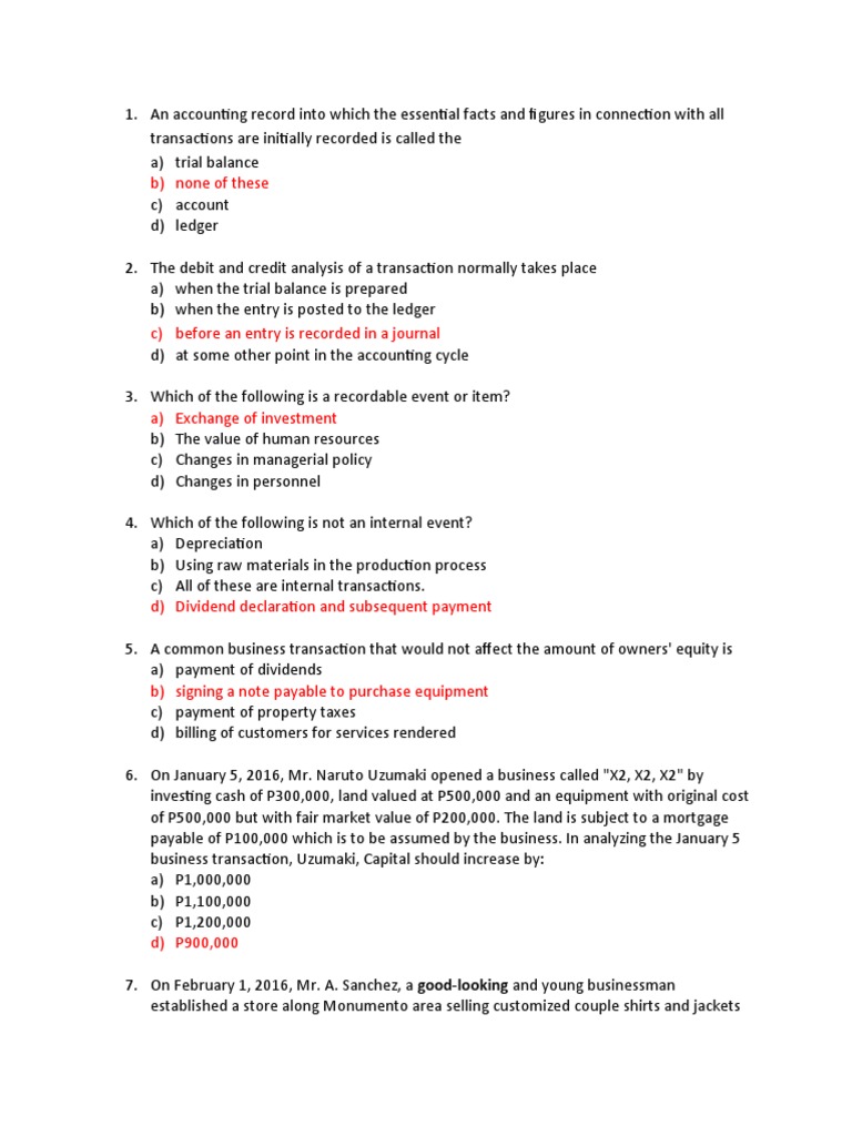 Basic Accounting Reviewer | PDF | Debits And Credits | Equity (Finance)