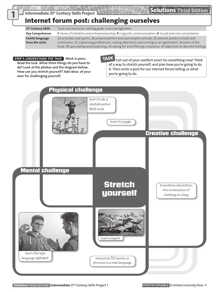 Intermediate C21 Skills Projects 1 (Units 1-3) | PDF | Rubric (Academic ...