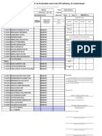 School Form 5 (SF 5) Report On Promotion and Level of Proficiency & Achievement
