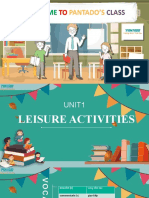 Grade 8 - Unit 1 - Leisure Activity