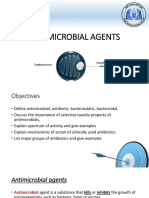 Antimicrobial Agents: Penicillium Colony Staphylococcus