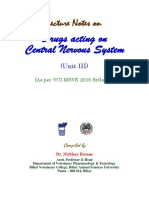 Unit III Drugs Acting On CNS