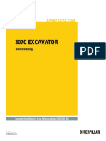 307C Excavator - Before Starting