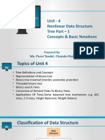 Unit - 4 Nonlinear Data Structure Tree Part - 1 Concepts & Basic Notations