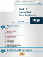 Unit - 3 Linked List: Linear Data Structure