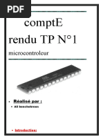 Compte Rendu TP N°1: Microcontroleur