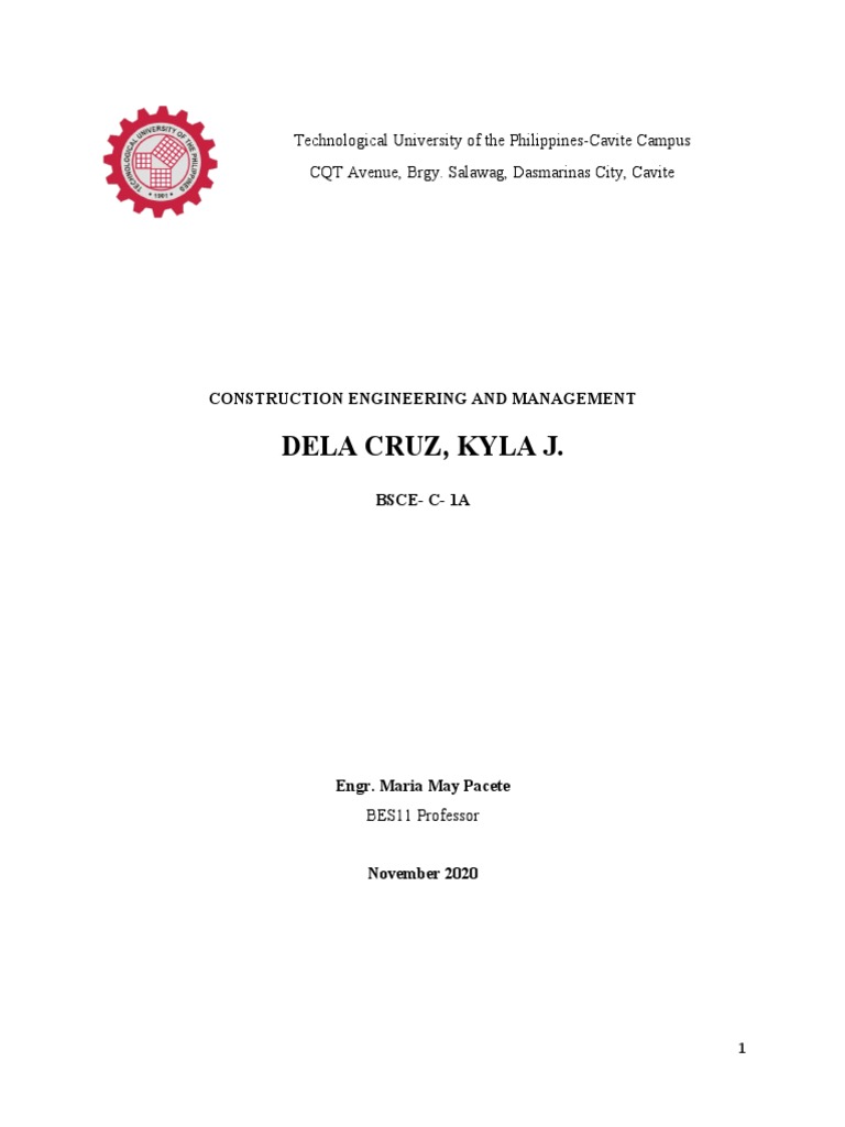 Overview of Construction Engineering Management | PDF | Project ...