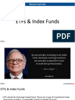 Etfs & Index Funds: Mutual Fund Club