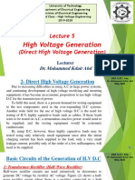High Voltage Engineering (Lecture 5)