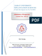 M.Sc. Nursing - Admission E-Prospectus - 2021-22