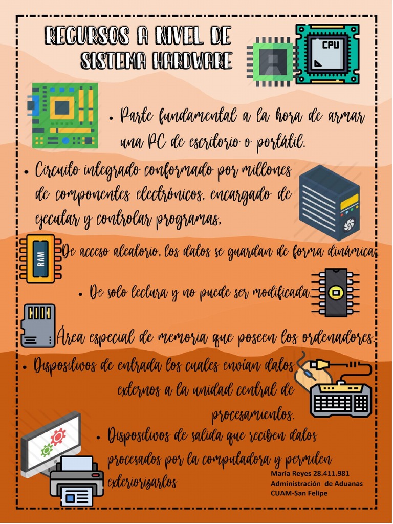 Infografía Hardware y Software | PDF