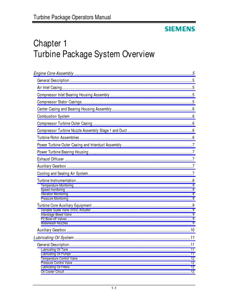 Turbine Package System Overview | PDF | Turbine | Gas Turbine