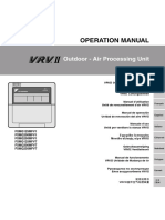 Operation Manual: Outdoor - Air Processing Unit