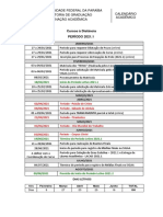 Calendário Acadêmico 2021.1