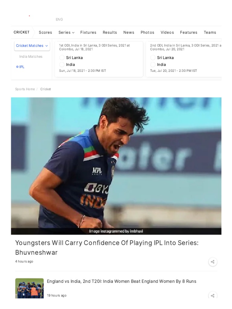 Image Result For Live Cricket Score Schedule Latest News Stats Videos