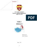 Foro 1 Gerencia Empresarial Realizado