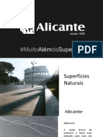 APRESENTAÇÃO ALICANTE Pedras Naturais Industrializadas