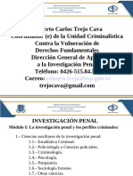 Investigación penal: métodos y perfiles criminales