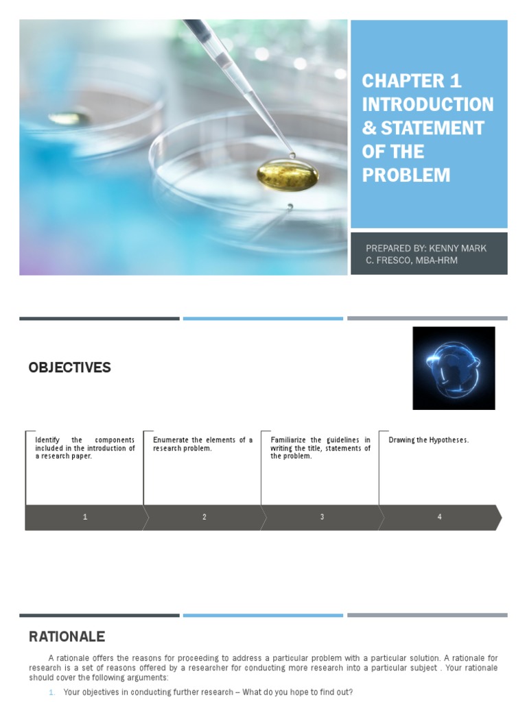 Chapter 1 Introduction Statement of The Problem | PDF | Hypothesis ...