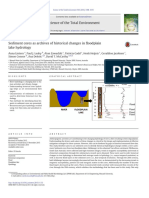 Núcleos de sedimentos como archivos de cambios históricos en la llanura de inundación