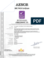 BRC PACK Certificate: Labelgrafic, S.A