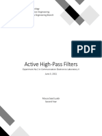 Active High-Pass Filters