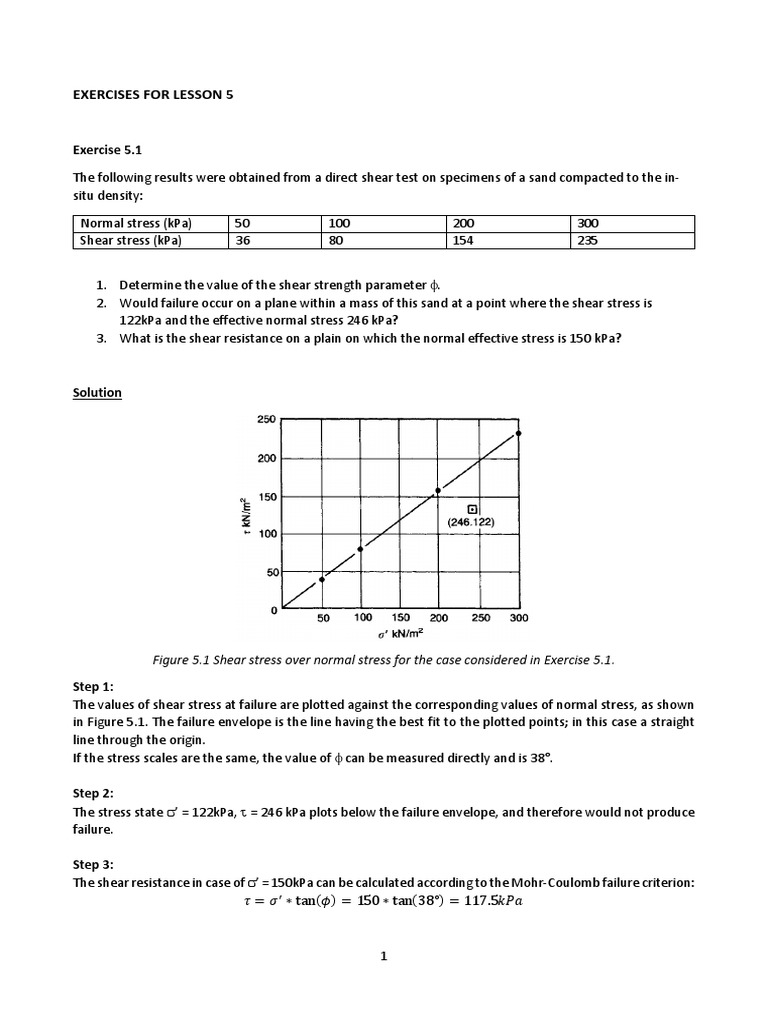 Exercises Lesson 5 | PDF | Solid Mechanics | Geometry