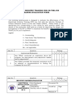 C. Sample Evaluation Form (Sheet)