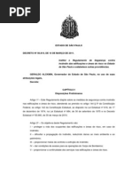 Decreto Estadual 56819 de 10MAR2011 - Regulamento de Segurança