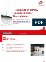 Los Caminos en El Perú. Tipos de Caminos. Generalidades: Ing. Joaquín Rojas Oblitas Caminos