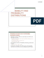 Probability and Probability Distributions: Mutually Exclusive and Not Mutually Exclusive Events